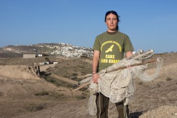 Action against bird trapping on Santorini