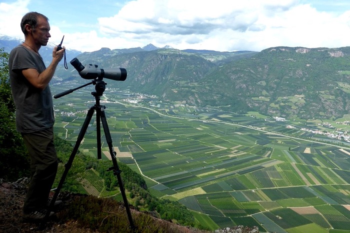 CABS observation post - high above the orchards of Bolzano