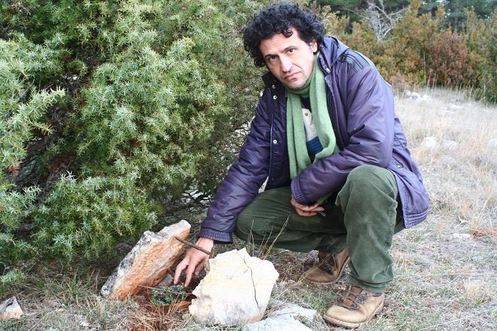 CABS member at an approved stone-crush trap in southern France